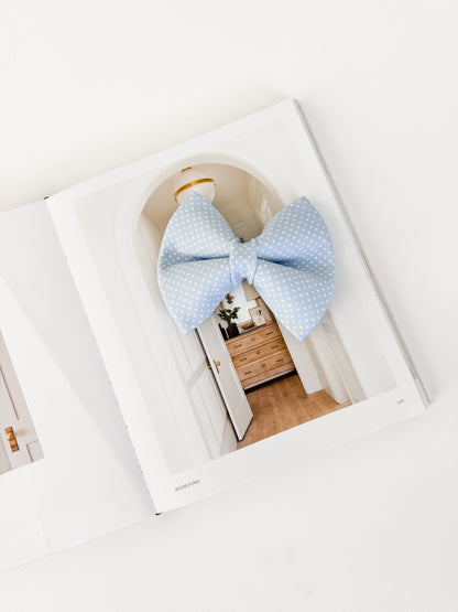 Pastel Blue Dots Bows