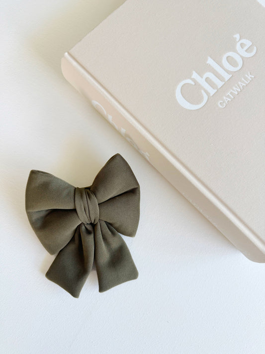 Army Green Sailor Bow
