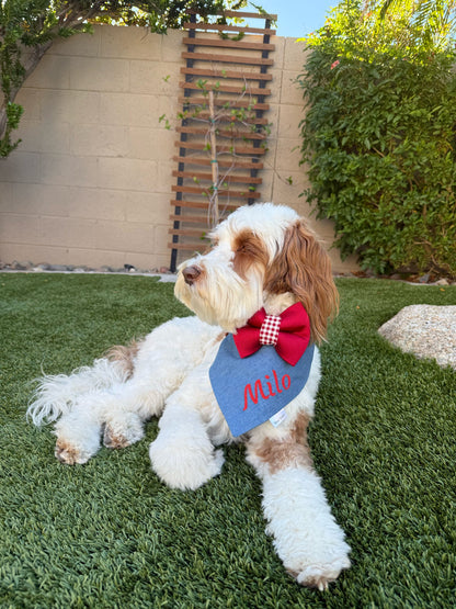 Personalized Denim Bandana
