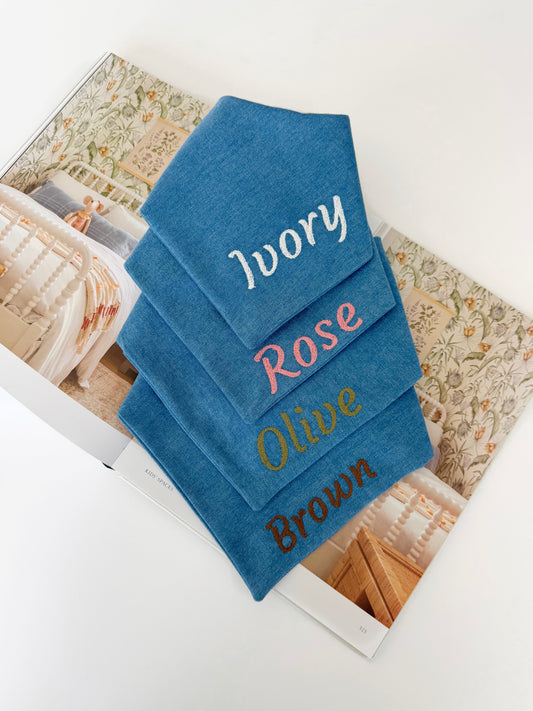 Personalized Denim Bandana