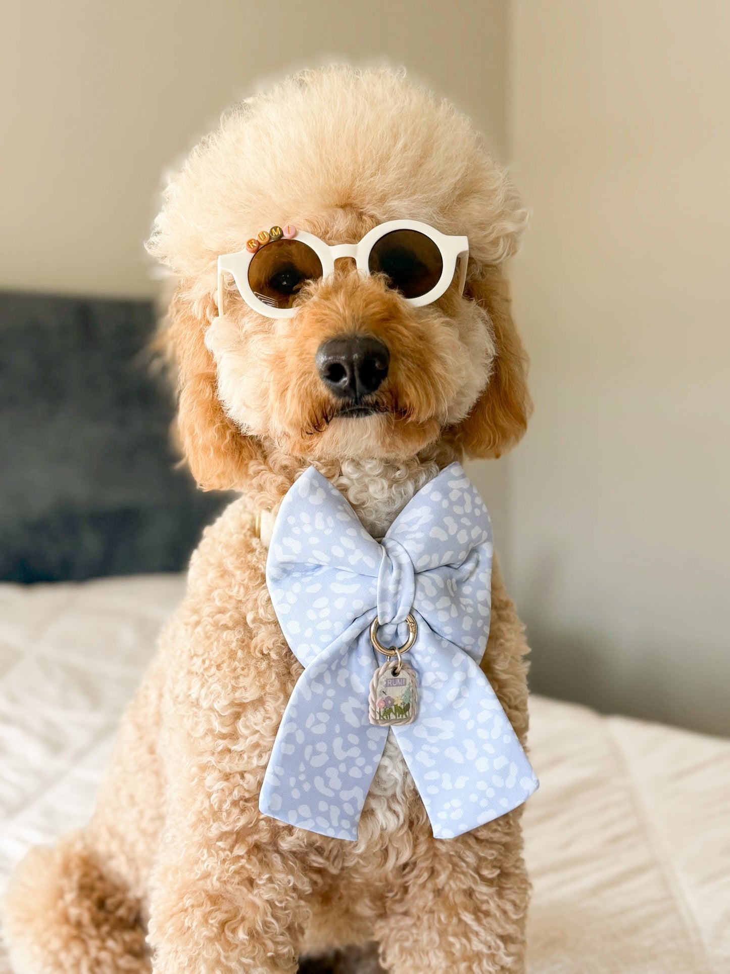 Pastel Cheetah Bow