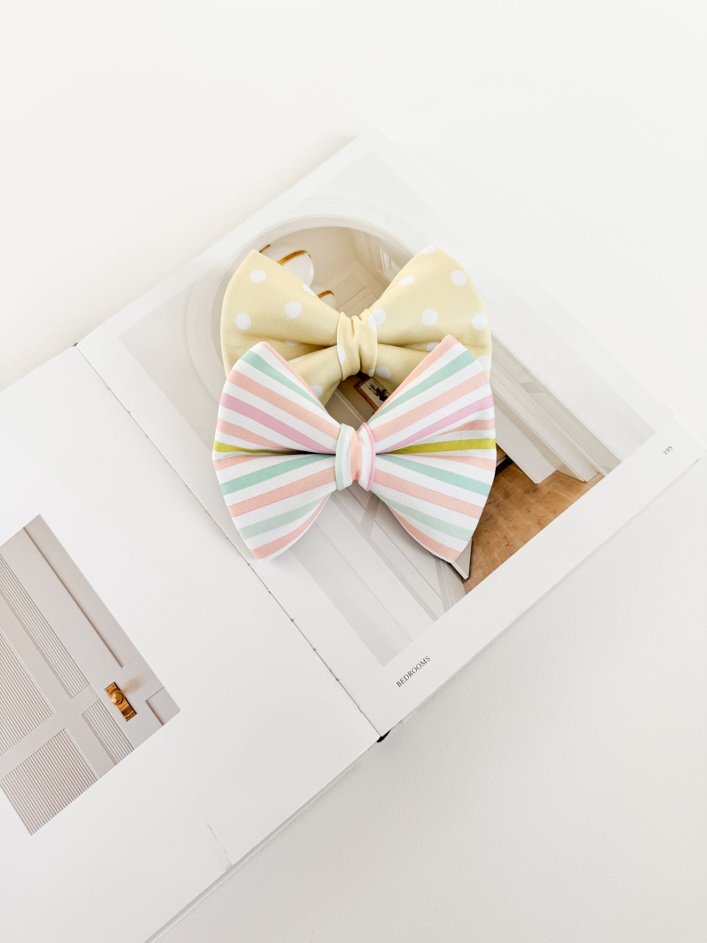 Pastel Stripes Bow