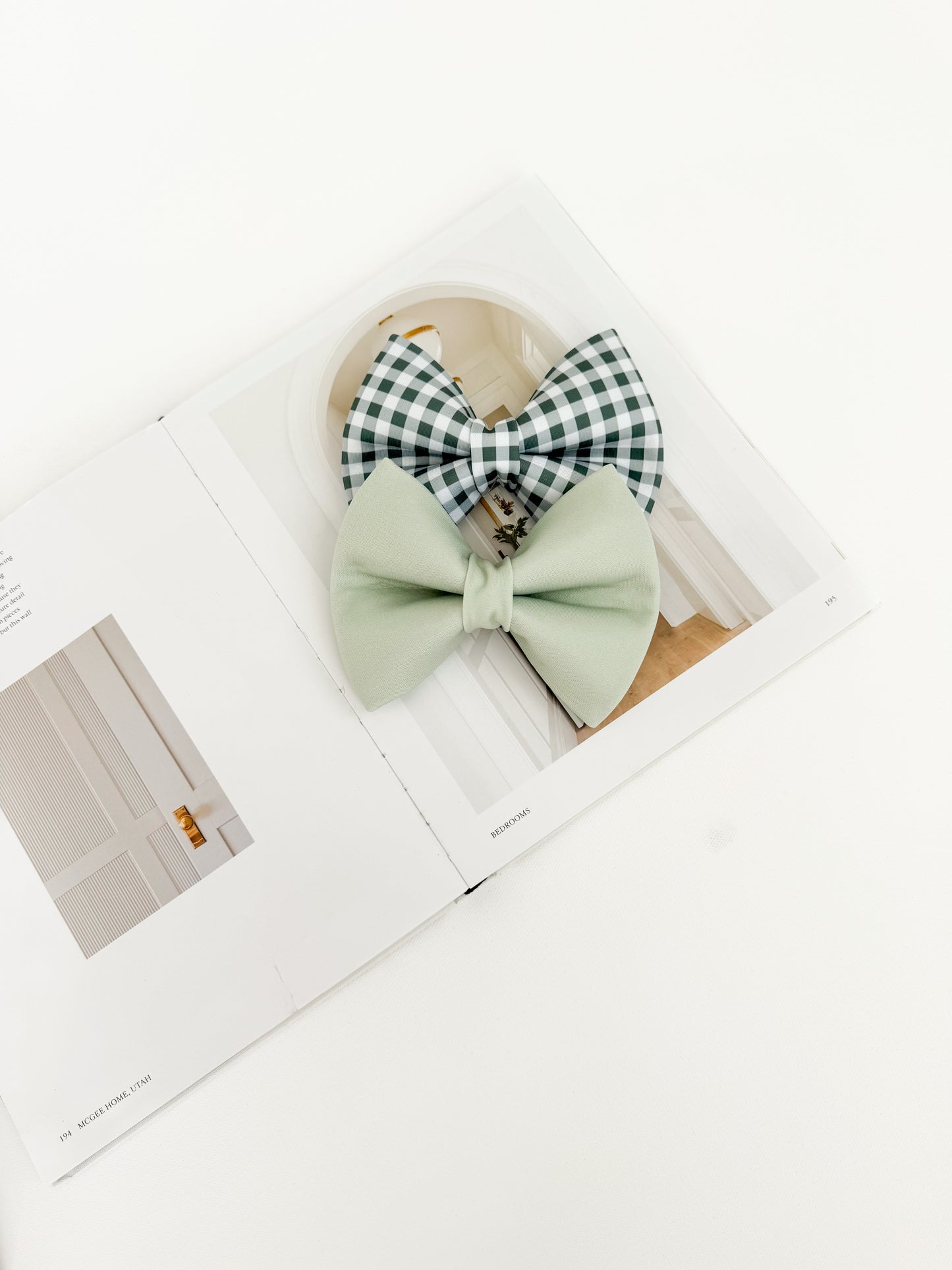Pastel Green Bow