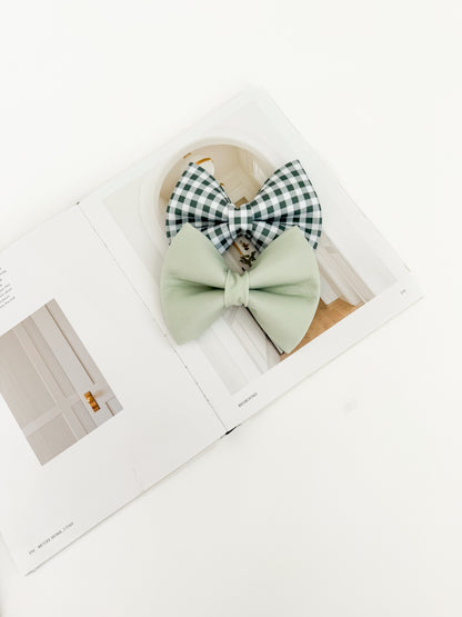 Pastel Green Bow