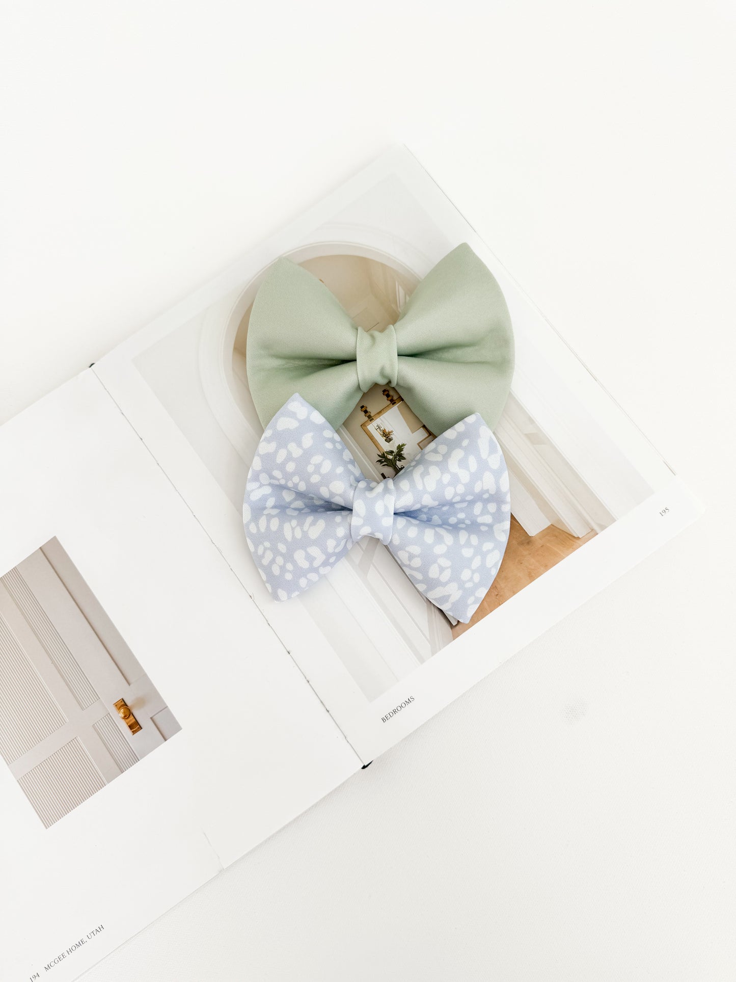Pastel Green Bow